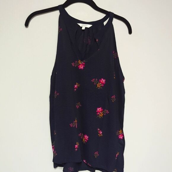 Lucky Brand Blue Floral Tank - Picture 1 of 5